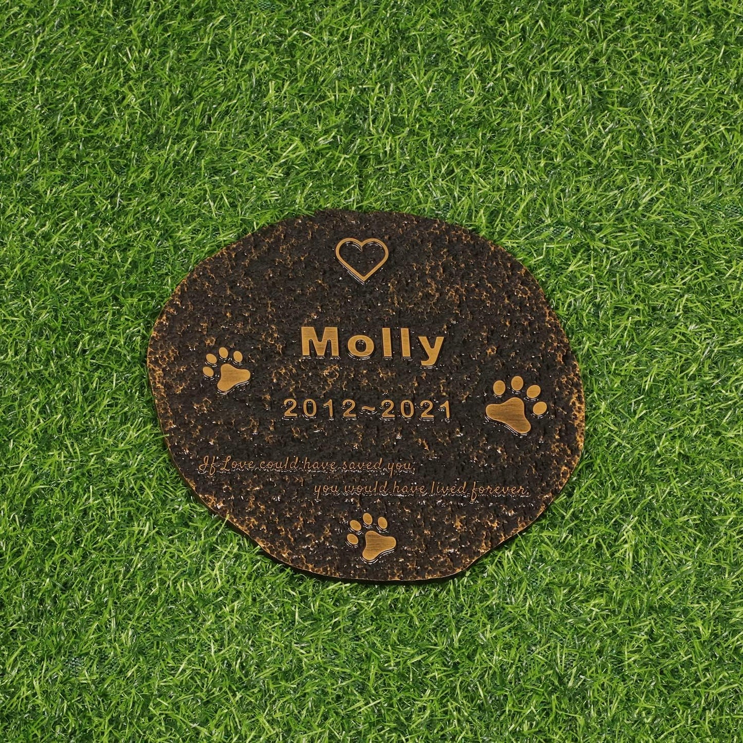 Pet Memorial Stone Cat Dog Pet Memorial Personalized Pet Grave Markers Customized Pet Grave Markers with Pet Name are a Sympathy Gift for The Loss of a Pet (Acrylic)