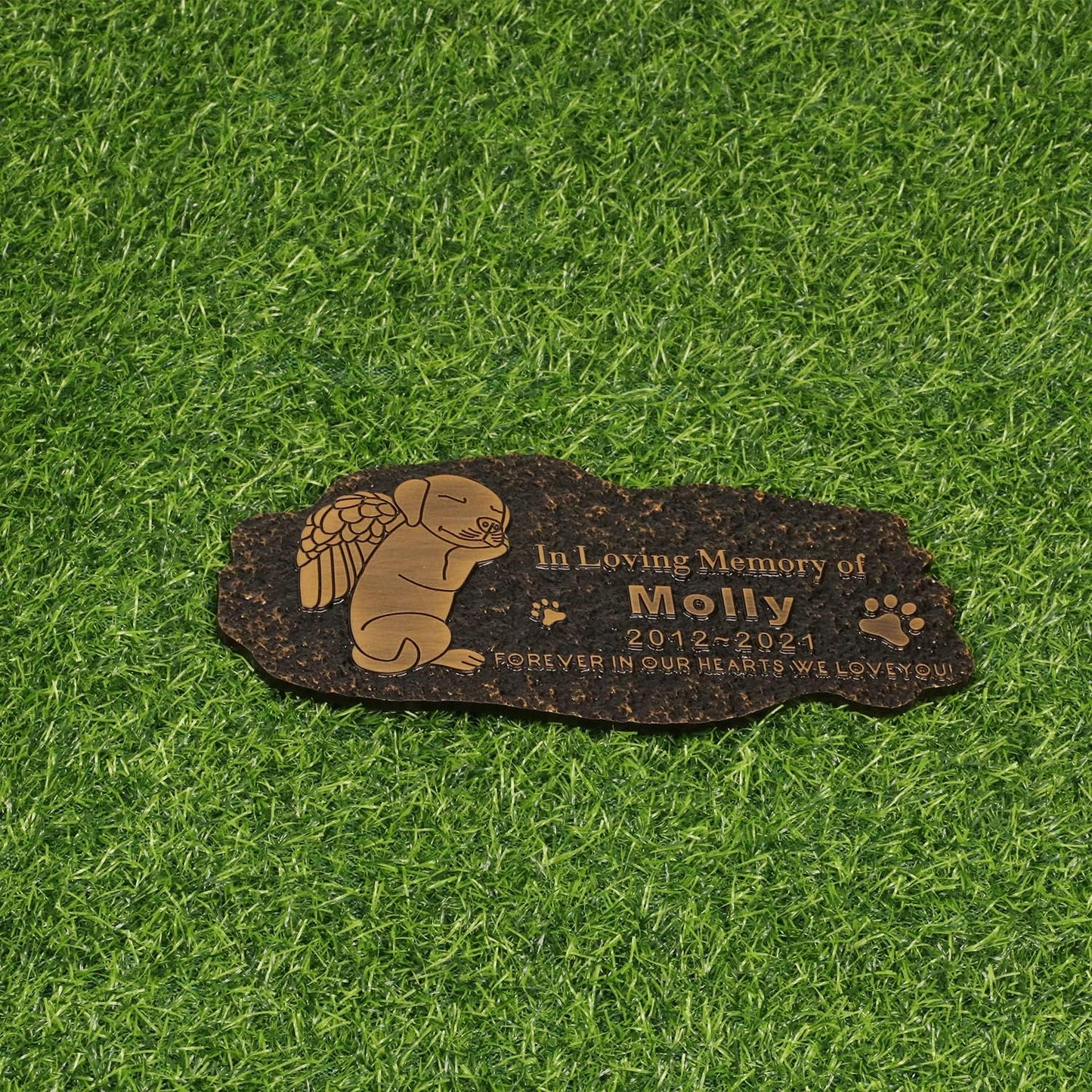 Pet Memorial Stone Cat Dog Pet Memorial Personalized Pet Grave Markers Customized Pet Grave Markers with Pet Name are a Sympathy Gift for The Loss of a Pet (Acrylic)