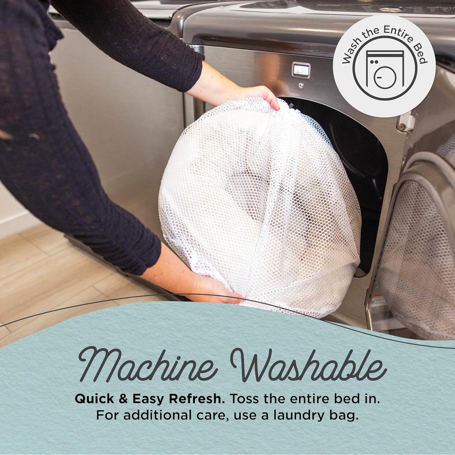 Best Friends by Sheri Patterned Lux Faux Fur Calming Donut Dog Bed, Gray, Small, 23x23