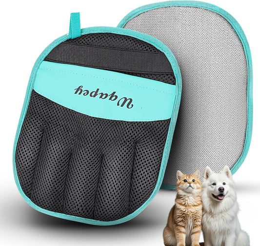 Pet Hair Remover, Electrostatic Pet Hair Removal Gloves, Reusable Cat & Dog Hair Remover for Couch, Furniture, Carpet, Curtain, Upgraded Animal Fur Removal Tool, Cat Grooming Gloves-1 PCS