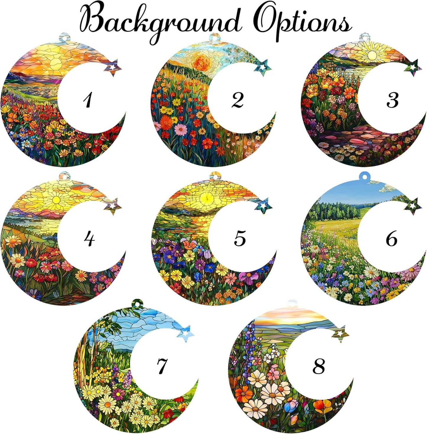 Personalized Horse Memorial Suncatcher – Custom Horse Silhouette with Name, Moon & Floral Background, Horse Loss Gift, Gift for Horse Lovers