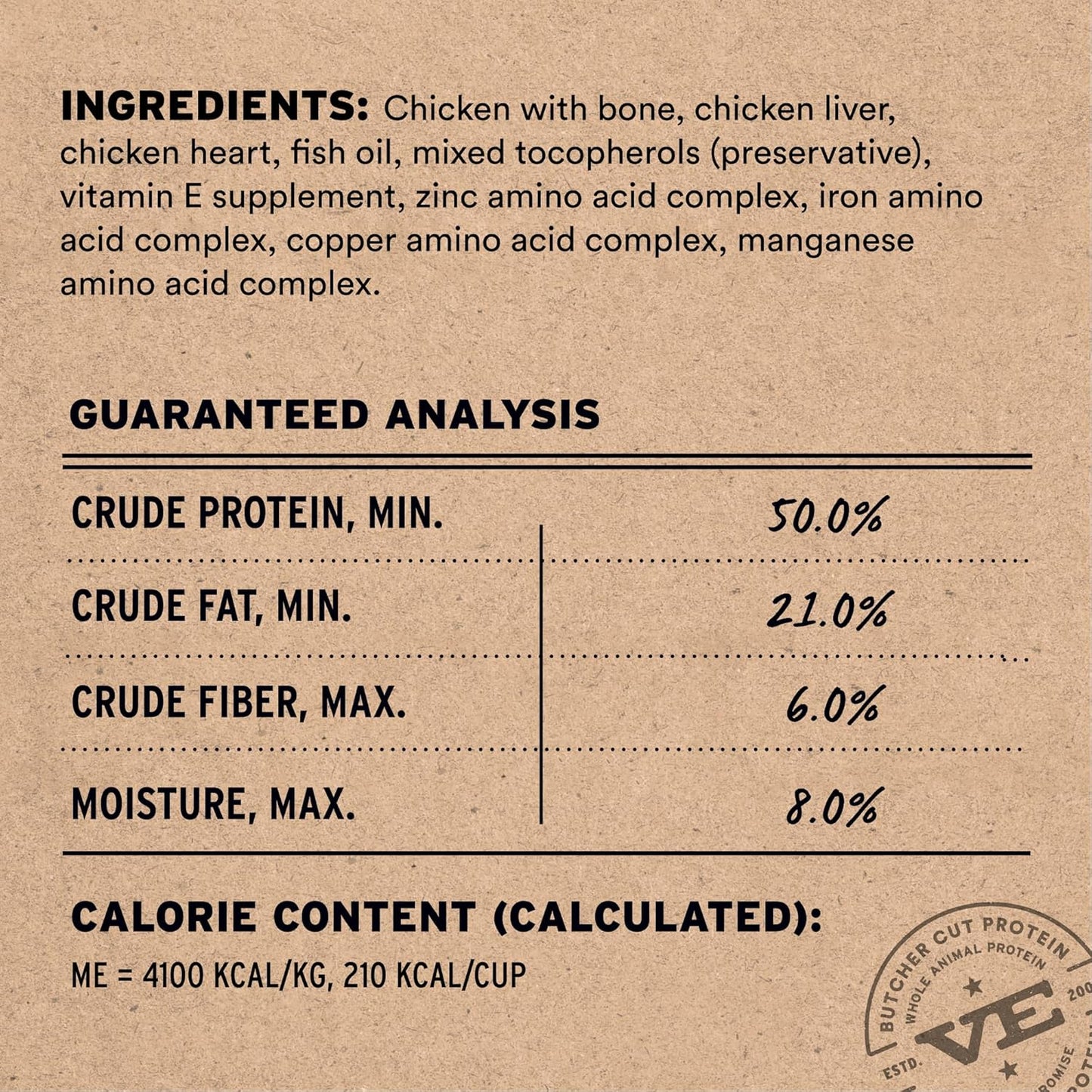 Vital Essentials Freeze-Dried Raw Chicken Meal or Mixer Dog Food Crunchy Nibs, 14 oz