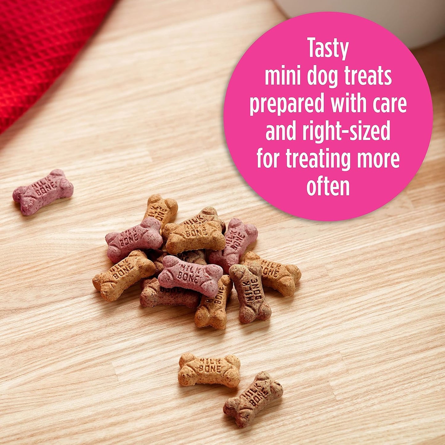 Milk-Bone Mini's Flavor Snacks Dog Treats, 15 Ounce (Pack of 6) Crunchy Texture Helps Reduce Tartar