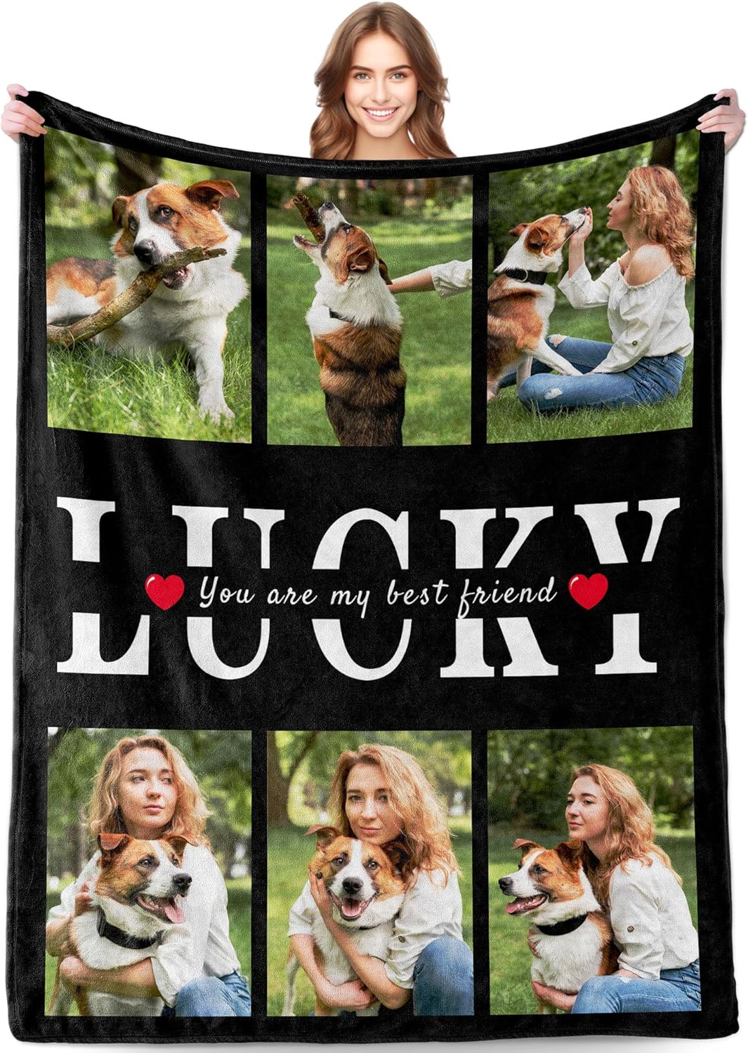 Funny DIY Personalized Pet Memorial Blanket with Photo Pet Memorial Gifts for Dogs Cats Loss of Dog Sympathy Gift Dog Bereavement Remembrance Pets Loss Gifts Custom Dogs Picture Blanket