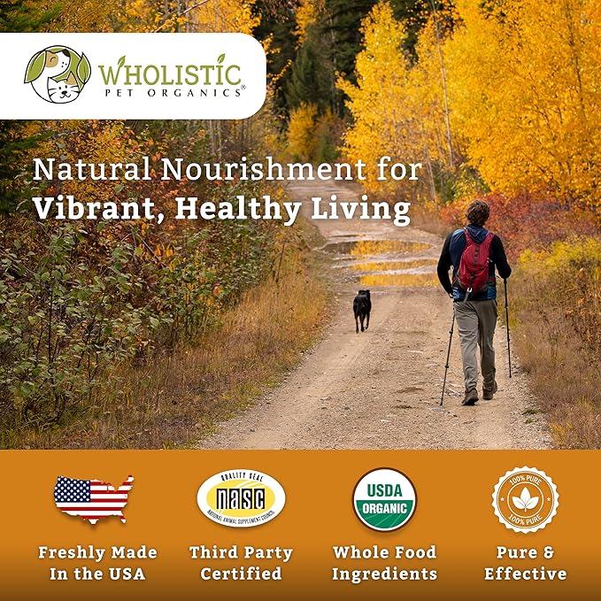 Wholistic Pet Organics Canine Complete - Dog Multivitamin Powder - 4 Lb - Daily Dog Vitamins and Supplements for Homemade Food - Immune System, Skin, Coat & Overall Health - Small and Large Breed