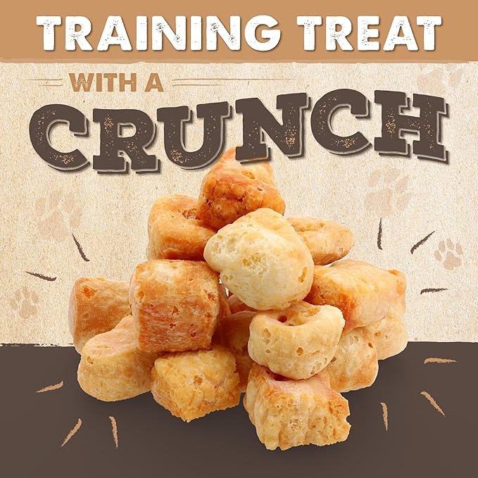 Mighty Paw Yak Cheese Puffs for Dogs - All-Natural Pet Treats for All Sized Breeds - Odorless Limited-Ingredient Chews for Puppies & Power-Chewers - Rich in Protein and Calcium - Easy to Chew (12 oz.)