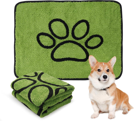 PatiencET Washable Pee Pads for Dogs, 18"x 24" Super Absorbent Embroidered Reusable Puppy Pads for Pet Training, Housebreaking and Incontinence, 2 Pack Puppy Potty Pads with Leakproof Non-Slip Bottom