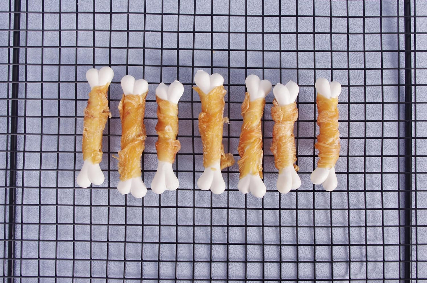 Dog Treats, 2.8 Inch Natural Chicken Wrapped Calcium Dog Bones, Suitable for Puppy and Small Dogs, Pack of 12oz.