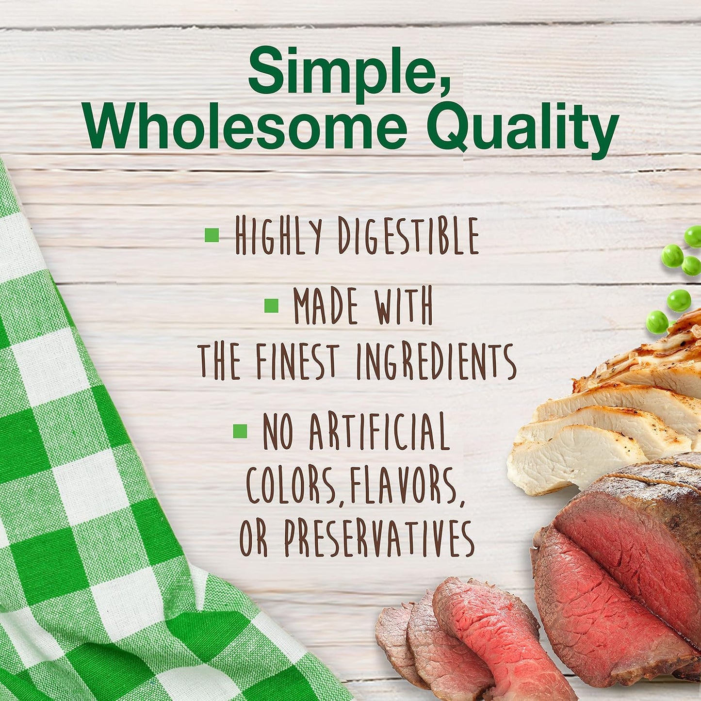 Nylabone Healthy Edibles Natural Dog Chews Long Lasting Chew Treats for Dogs, Roast Beef & Chicken Flavor, X-Small/Petite (8 Count)