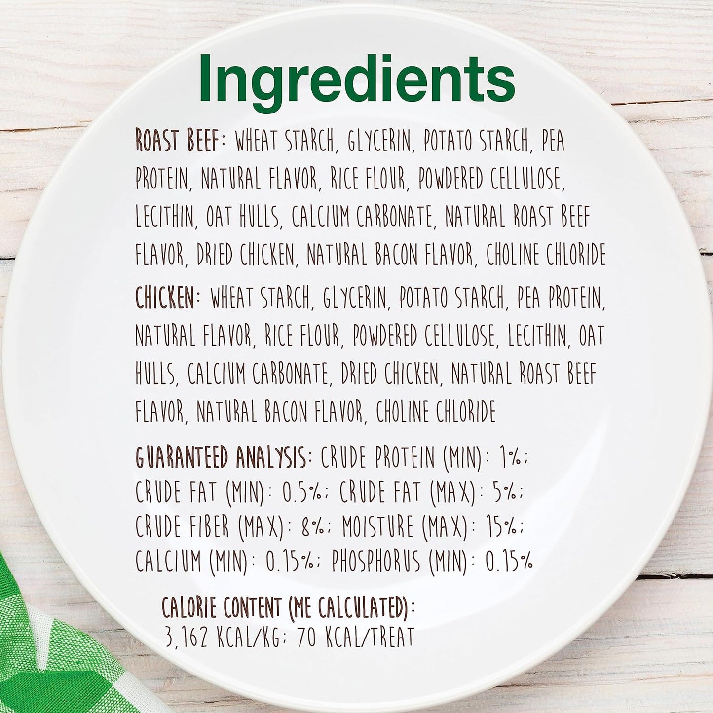 Nylabone Healthy Edibles Natural Dog Chews Long Lasting Chew Treats for Dogs, Roast Beef & Chicken Flavor, X-Small/Petite (8 Count)