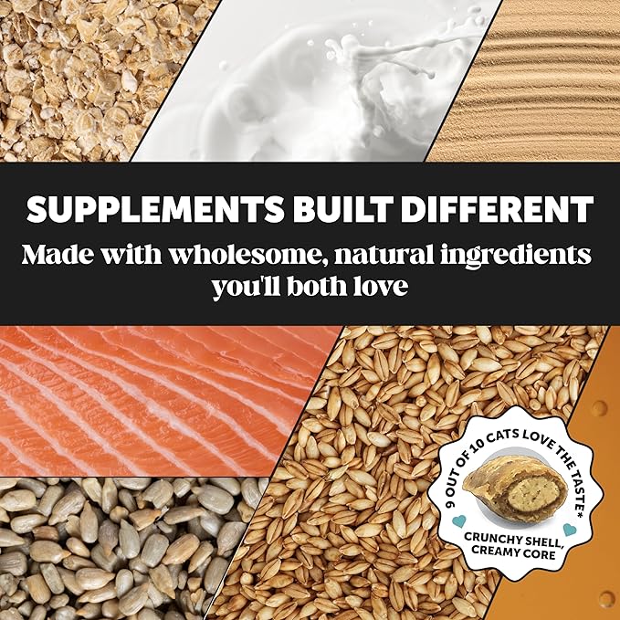 Calming Chews for Cats - Cat Anxiety Relief + Helps Reduce Stress - Behavioral Support & Promotes Relaxation for Travel, Boarding, Vet Visits, Separation Anxiety - Chicken (30-Day Supply)