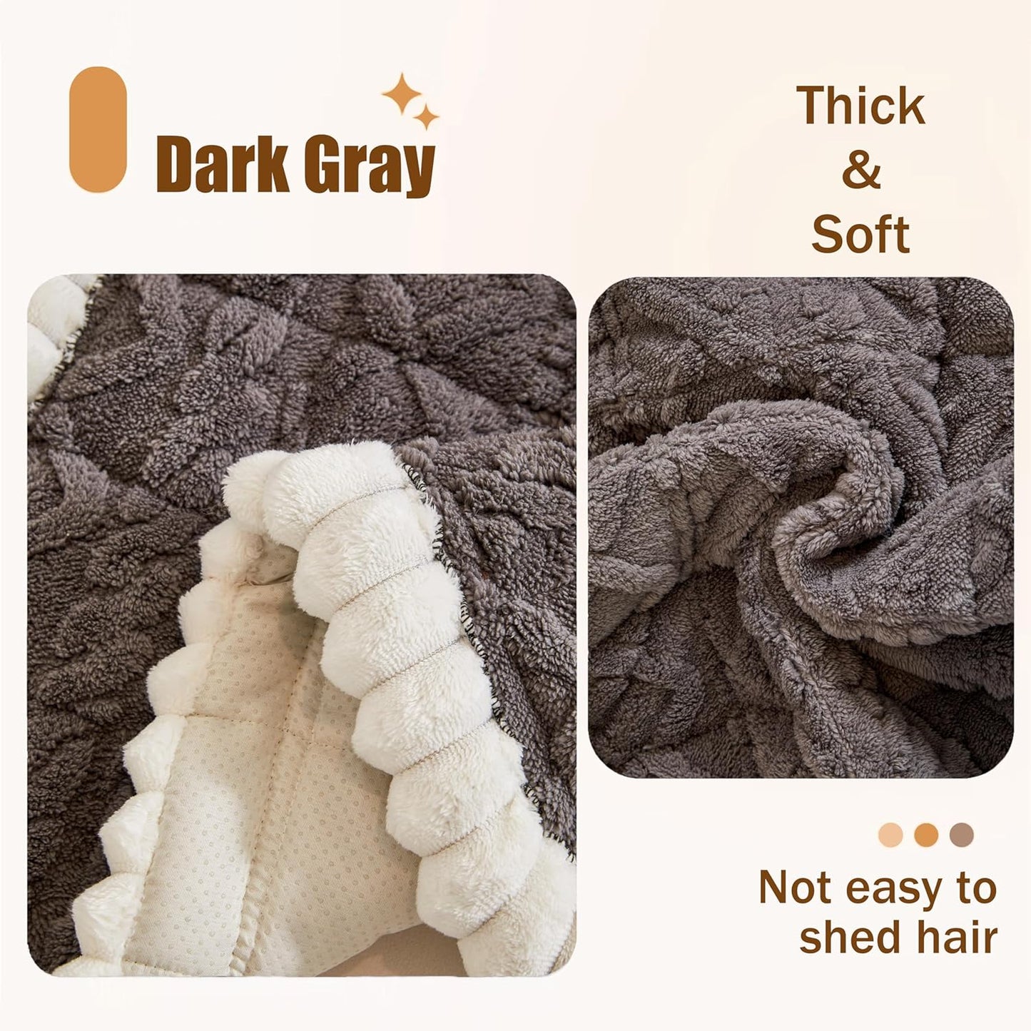 Dog Car Seat Cover for Back Seat, Big Dog Bed for Car, Suitable for Back Seat Extender for Dogs，Backseat Pet Bed Mat，Non-Slip Travel Pet Mat (White Dark Gray, 24.8"x54")