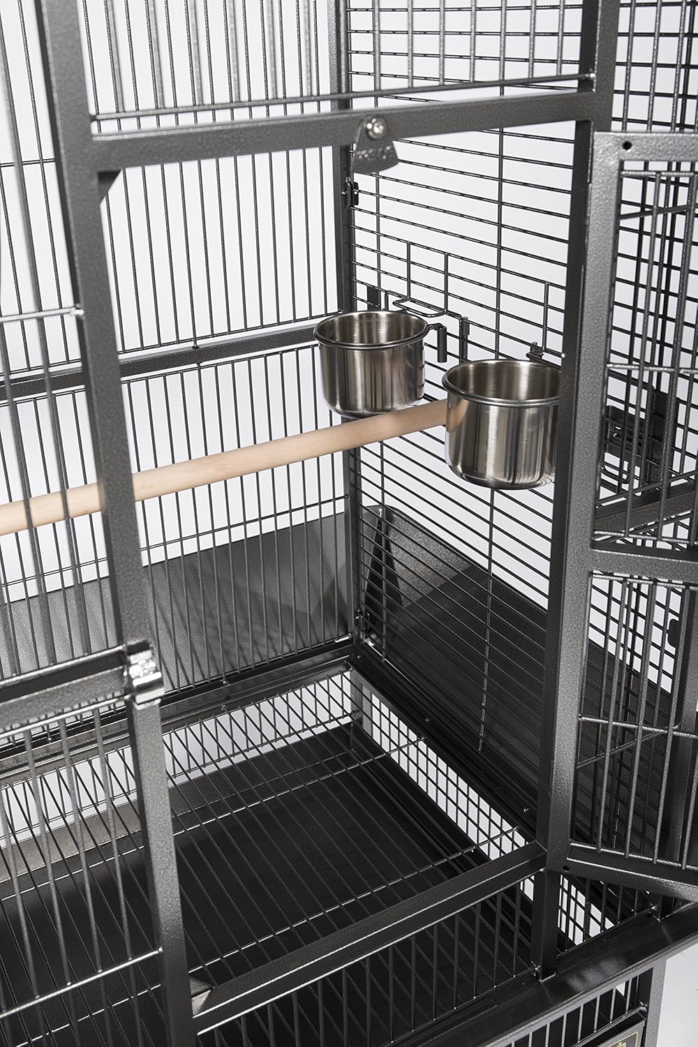 Prevue Pet Products 34521 Dometop Bird Cage, Large, Black Hammertone