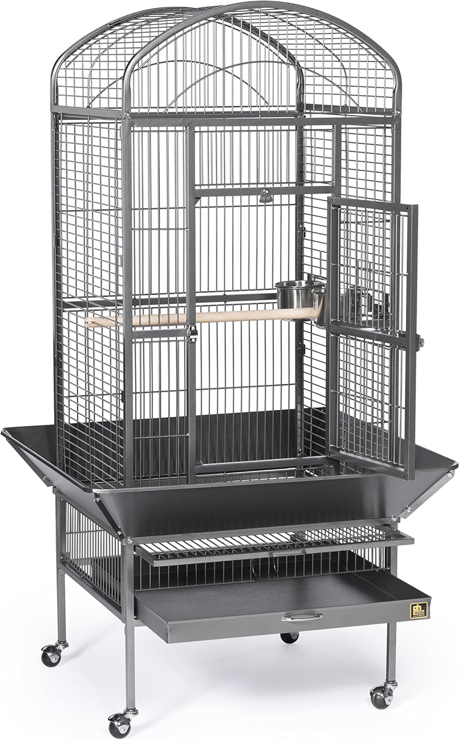 Prevue Pet Products 34521 Dometop Bird Cage, Large, Black Hammertone