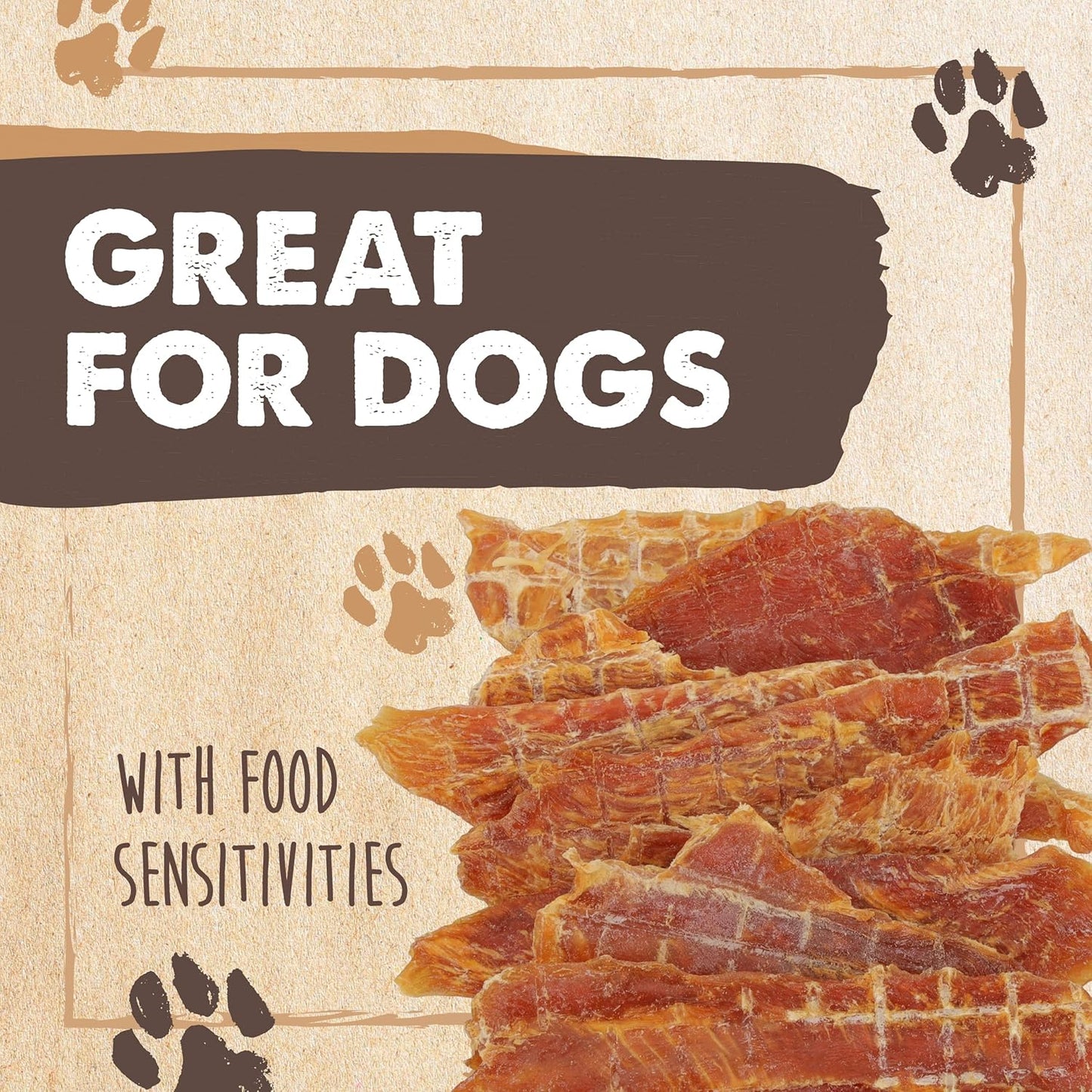 Mighty Paw Naturals Chicken Jerky Dog Treats | Chicken Jerky for Small, Medium and Large Breeds. All Natural Dog Treats. Natural Chews Treat for Large Pets, and Puppies. 14 oz
