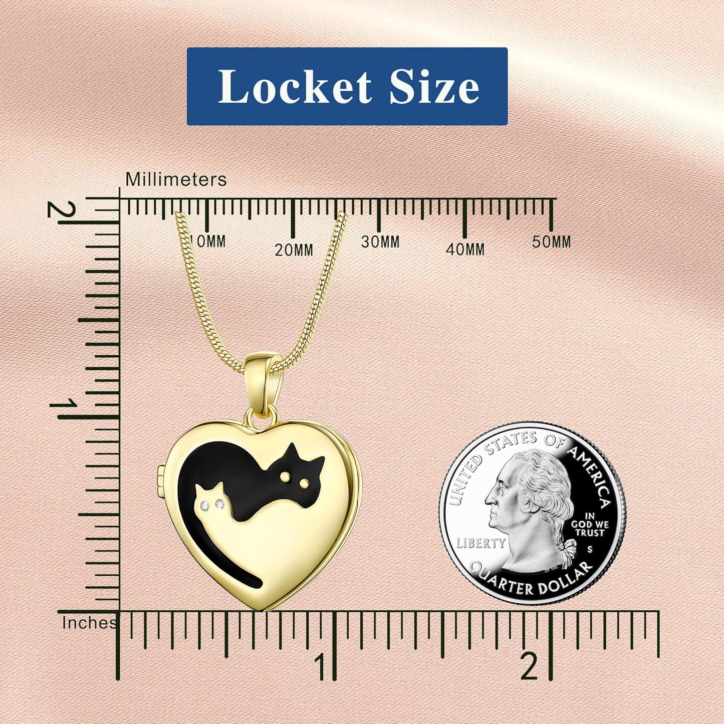 Fanery Sue Personalized Customized Pet Locket Necklace, Heart Lockets Picture Necklaces Dog Memorial Gifts Cat Sympathy for Women Men