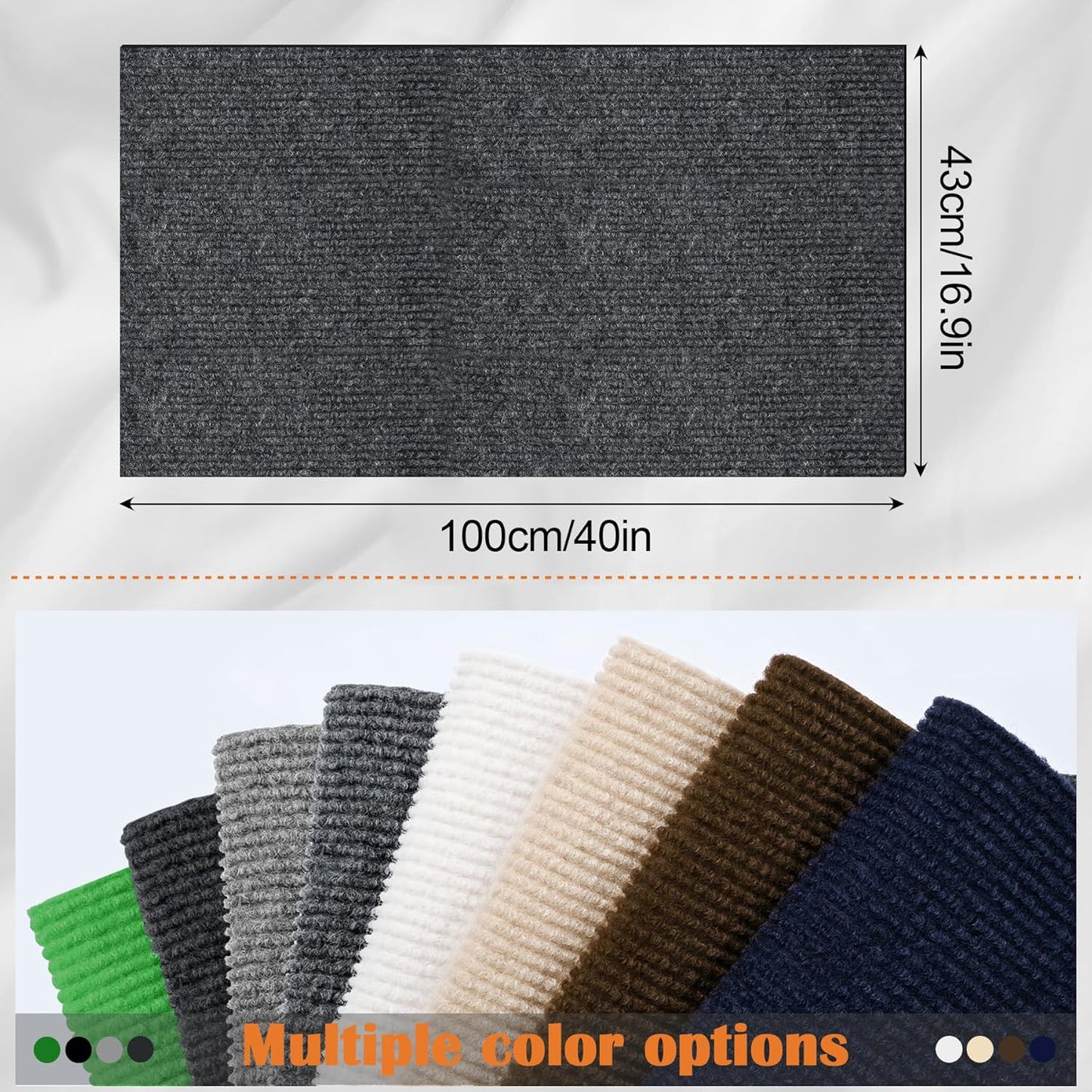 Cat Scratch Furniture Protector - 40" x 17" Trimmable Self-Adhesive Cats Claws Scratch Pads, DIY Cat Climbing Couch Protector for Scratch Post Cat Tree Replacement Indoor (Dark Gray)