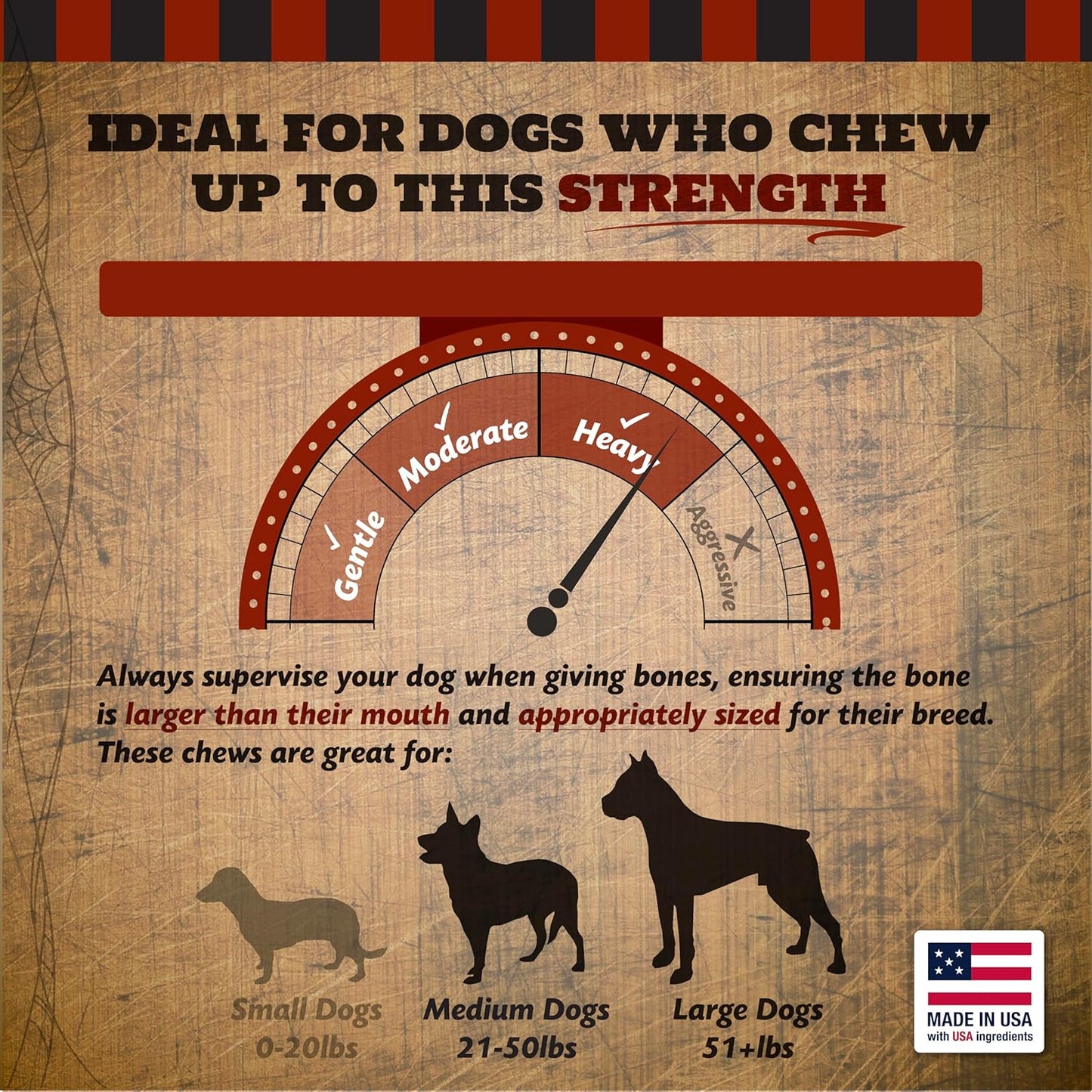 7" Center Bone, for Dogs, Small Coffin Box, 1 Count