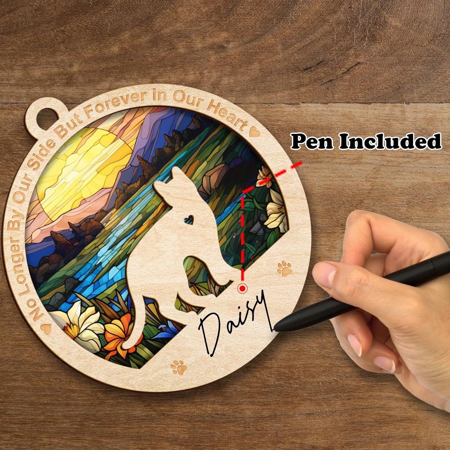 Cat Memorial Ornaments, Christmas Xmas Tree Ornament Window Hanging Car Sympathy Gift for Loss of Pet Bereavement Keepsake Remembrance Gifts for Cat Lovers Holiday Decoration PO235