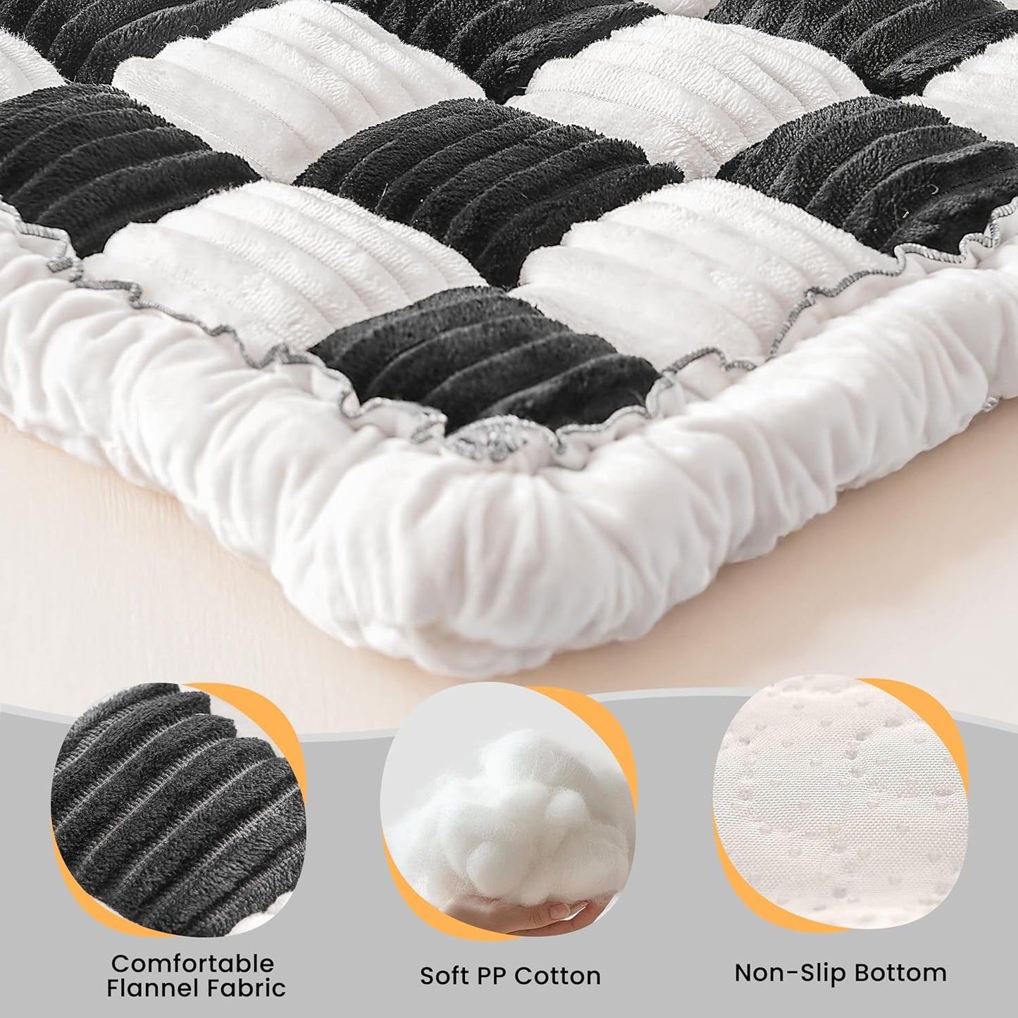 Backseat Dog Bed Mat for Car, Non-Slip Dog Bed for Car Back Seat, Soft & Cozy Dogs Blanket, Washable Travel Pet Mat Seat Protector for Cars, SUVs, Trucks