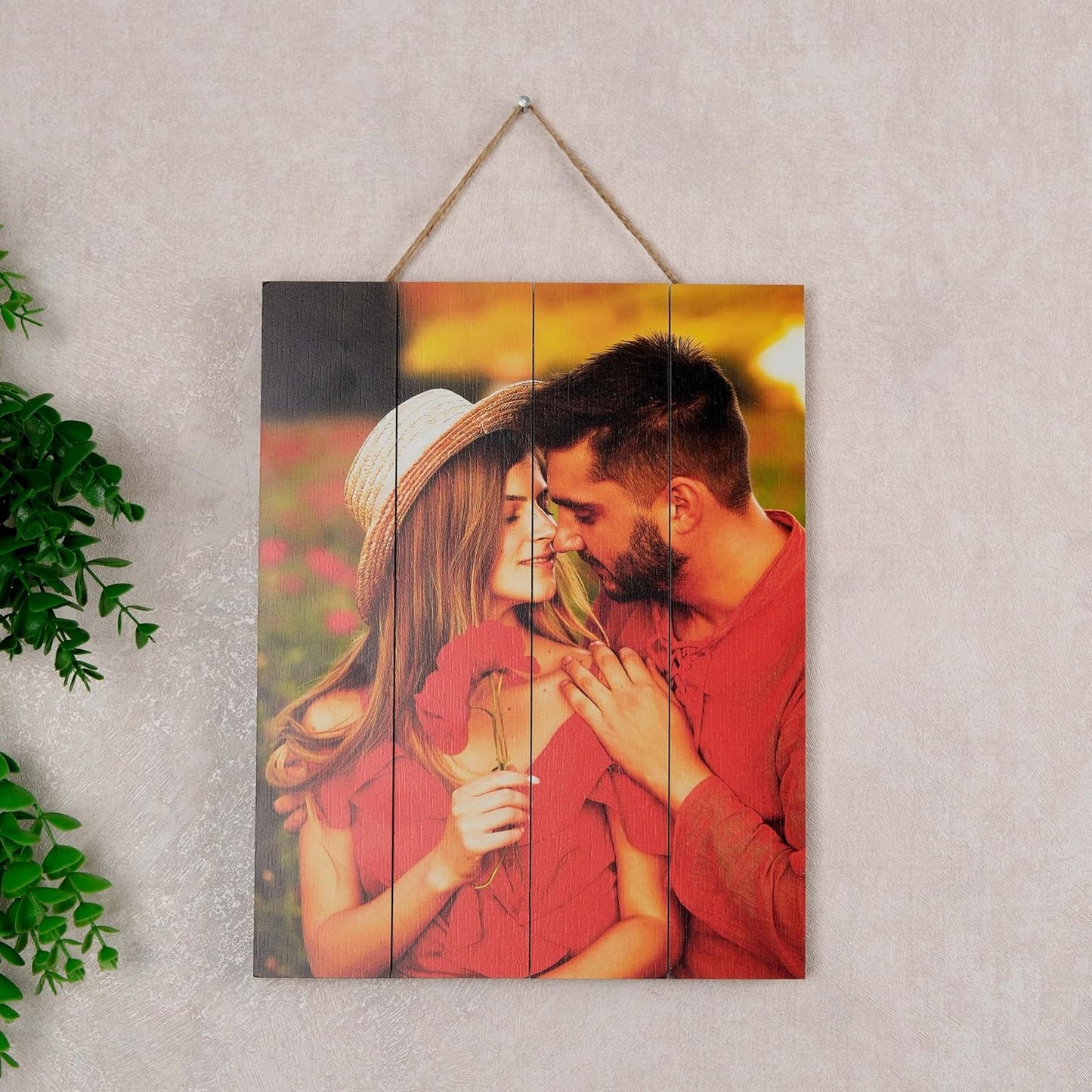 Personalized Wooden Photo Print from Your Picture, Custom Wood Wall Art for Home Decor, Wedding, or Christmas Gift for Couples, Handmade Custom Photo on Wood