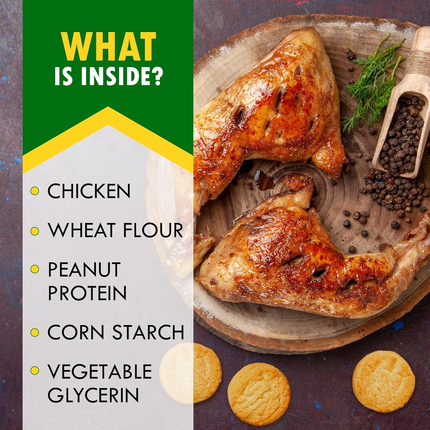 Dog Treats Biscuits Sticks Chicken Wrapped Human Grade Meat 10.6 oz - Natural Dried Snacks Rawhide - Free & Grain Free Long Lasting Chews for Large & Small Dogs - Best for Training & Healthy Teeth