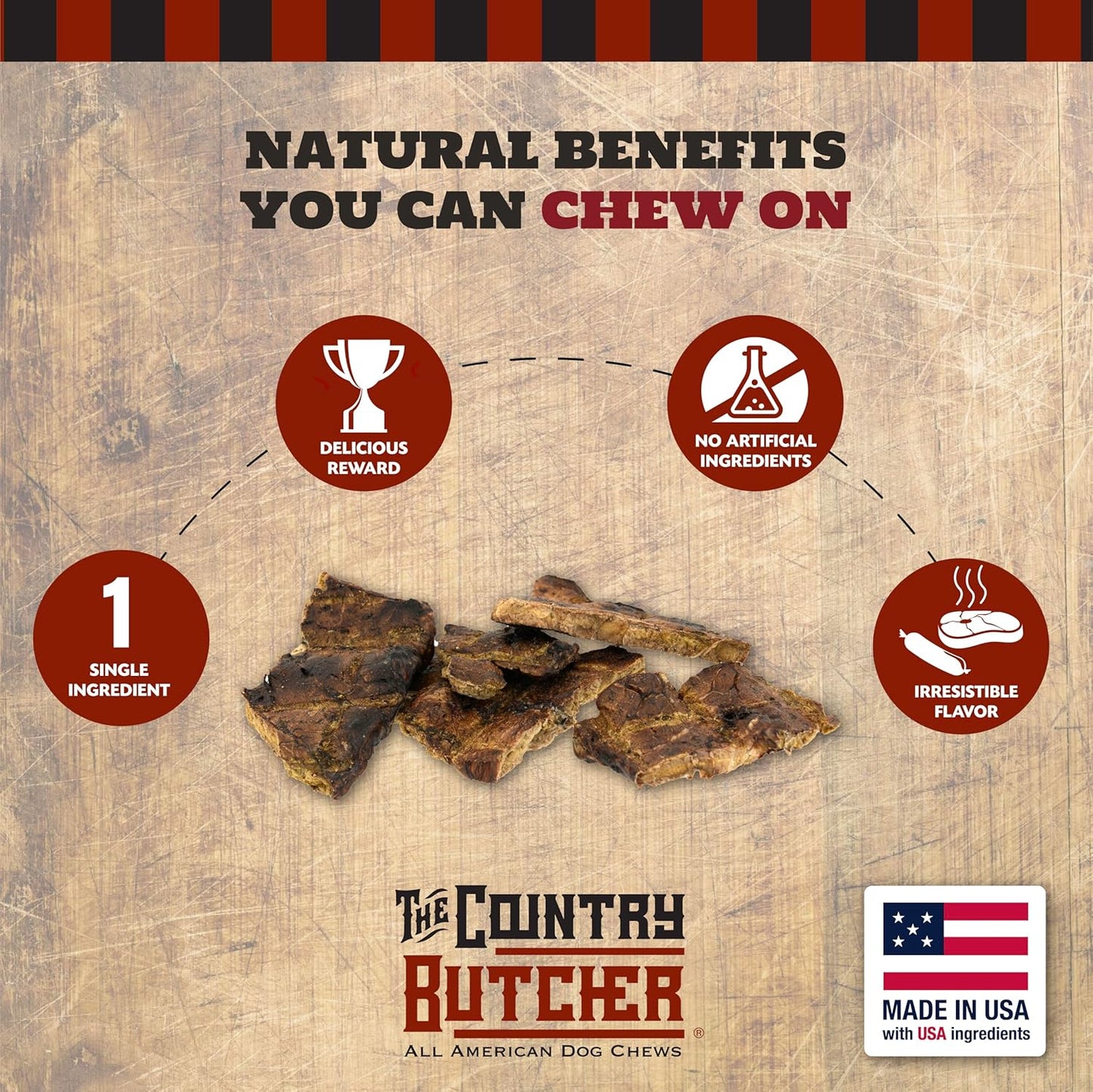 Beef Bone and 8oz Lung Dog Treat Bundle – 2 Shank and 8oz Filet