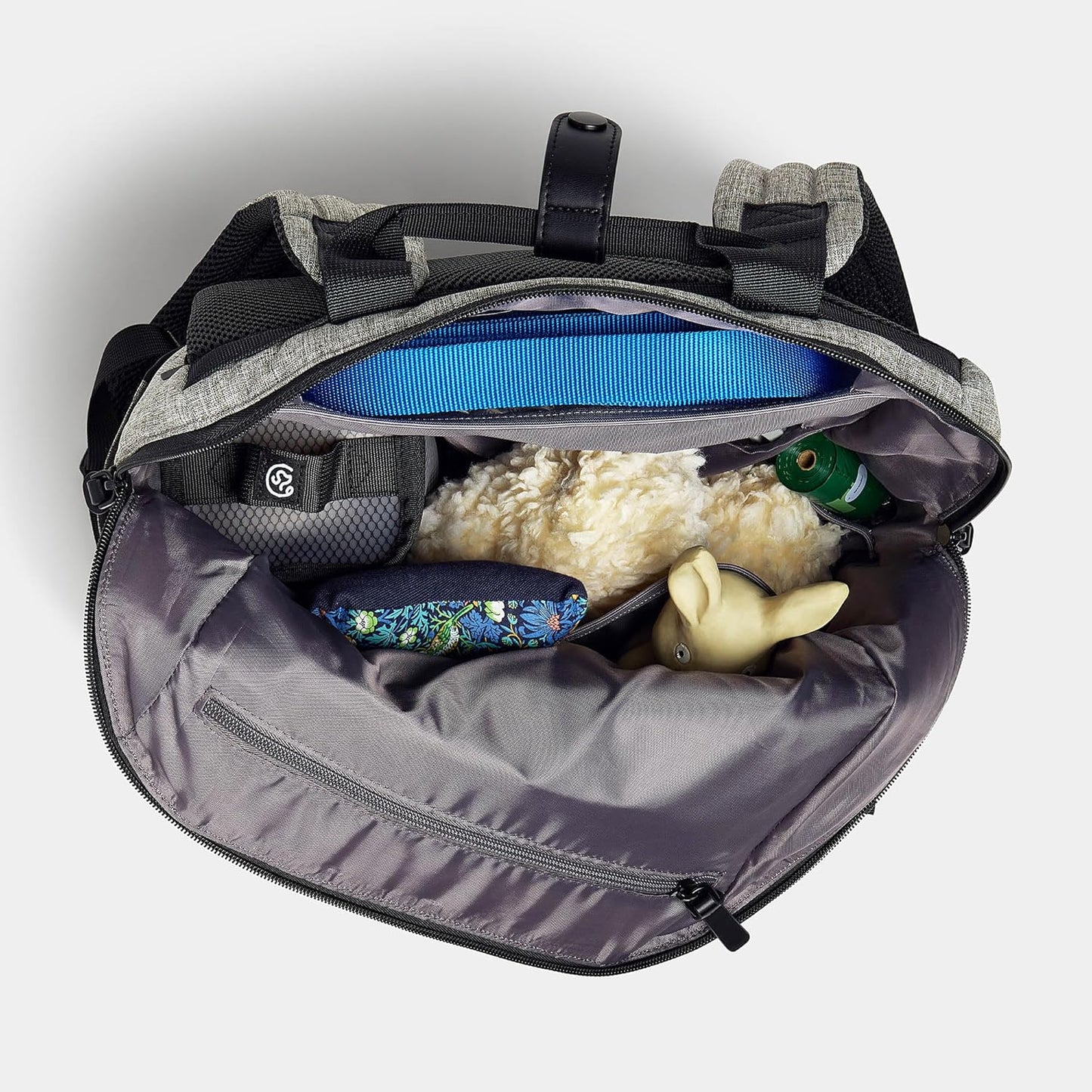 Porter 2-in-1 Dog Gear Backpack – Premium Dog Travel Bag with 10 Pockets, Zip-Off Treat Pouch, Leash Clip, Waterproof Pockets & Water Bottle Holder – Weekend, Hiking, Camping, Sand