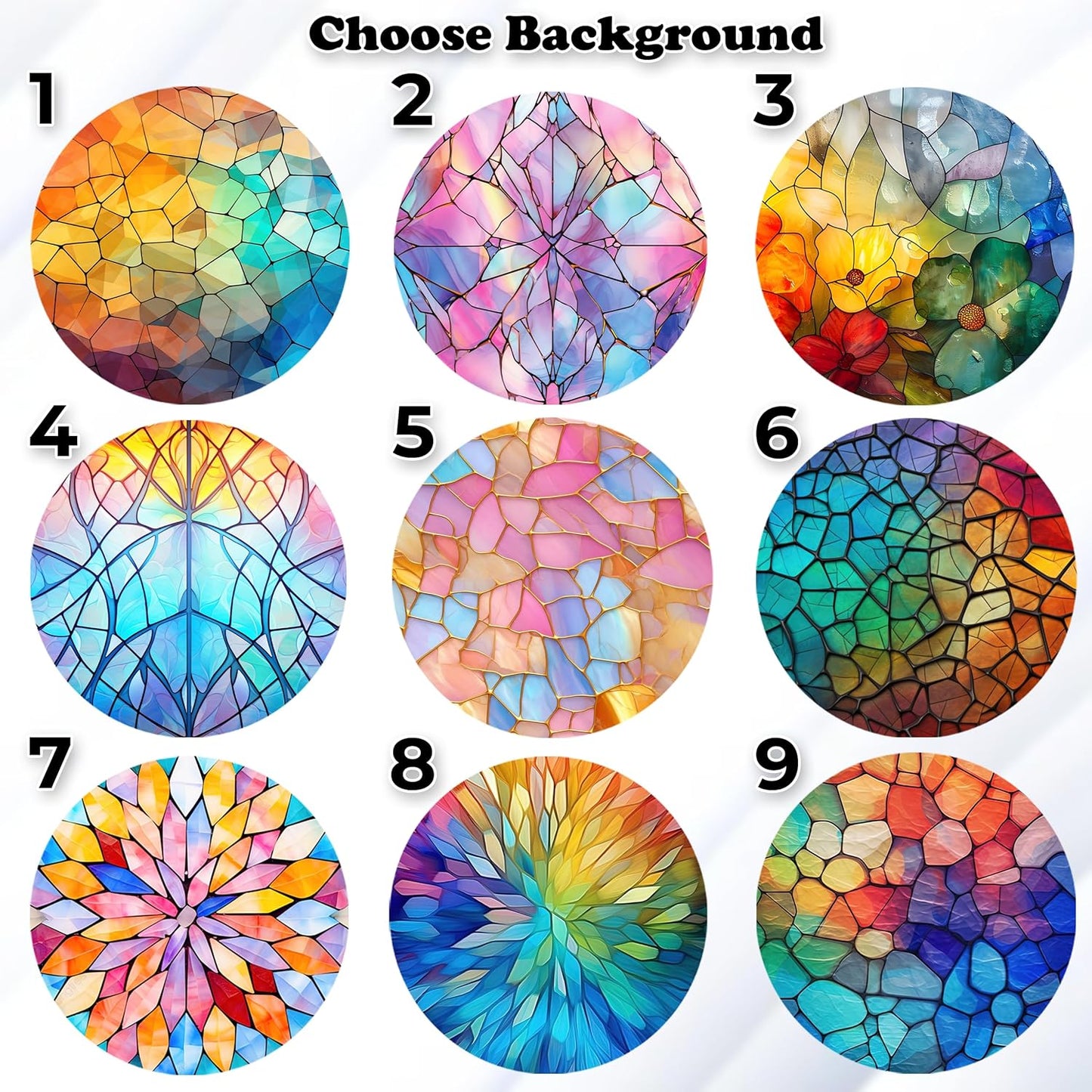 Personalized Photo 25th, 50th, 60th Wedding Anniversary Window Faux Stained Glass Suncatcher Crystal Custom Hanging Ornament 1st, 5th, 10th, 30th for Grandparent, Husband from Wife