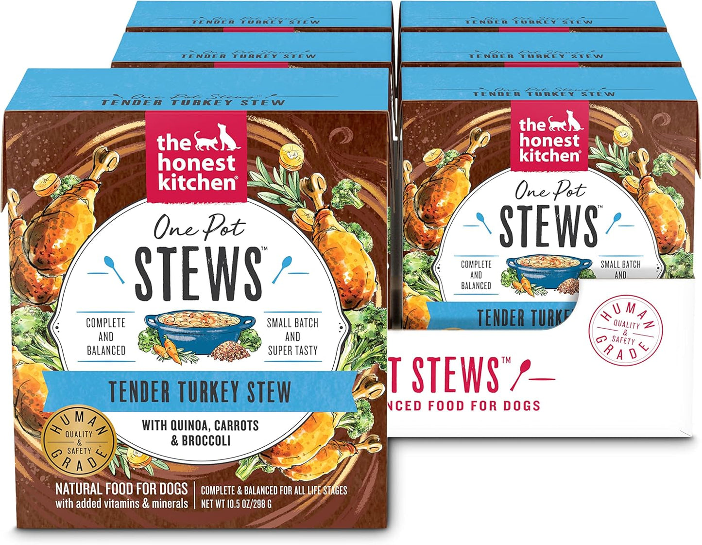 The Honest Kitchen Human Grade Wet Dog Food - One Pot Stews ,10.5 Oz(Pack of 6)