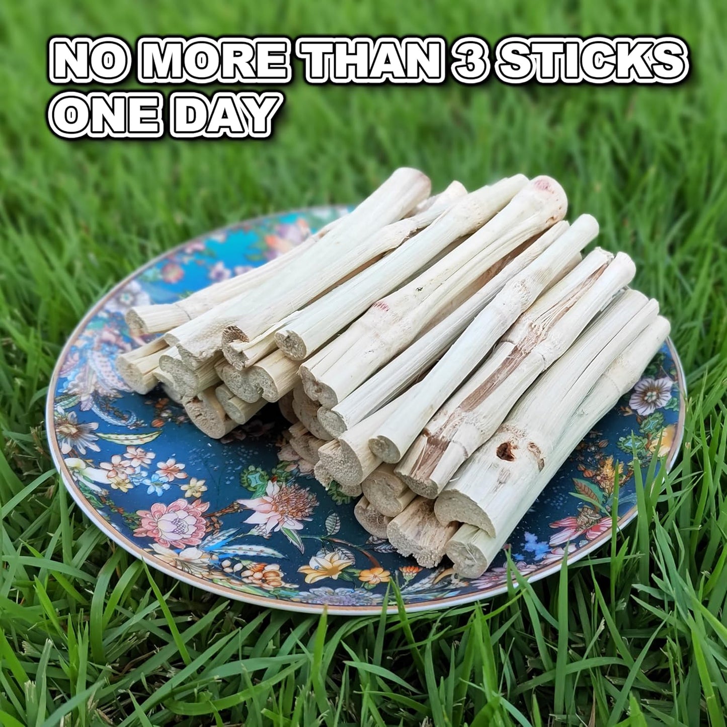 HIIMALEX Bunny Snacks 300g/10oz. Sweet Bamboo Molar Chew Treat Sticks for Rabbits Guinea Pigs Hamsters Small Animal