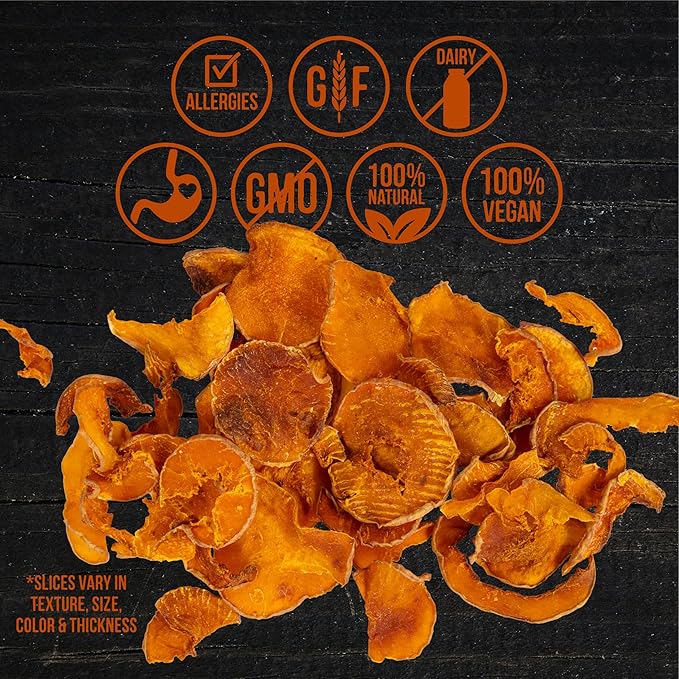 Wholesome Pride Pumpkin Slices 100% All-Natural Limited Ingredient Dehydrated Dog Treats, 10 oz