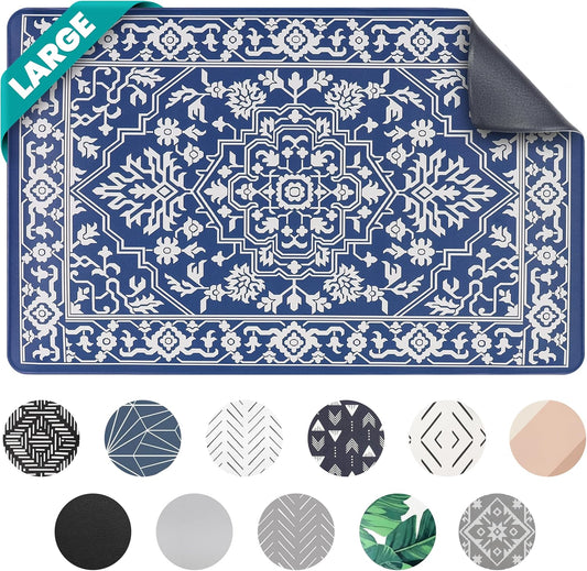 NALALAS Large Dog Mat for Food and Water, Cat Feeding Mat | Large Waterproof Dog Bowl Mat | Non-Slip Pet Food Mat for Floors | Pet Mats for Food and Water | Easy to Clean