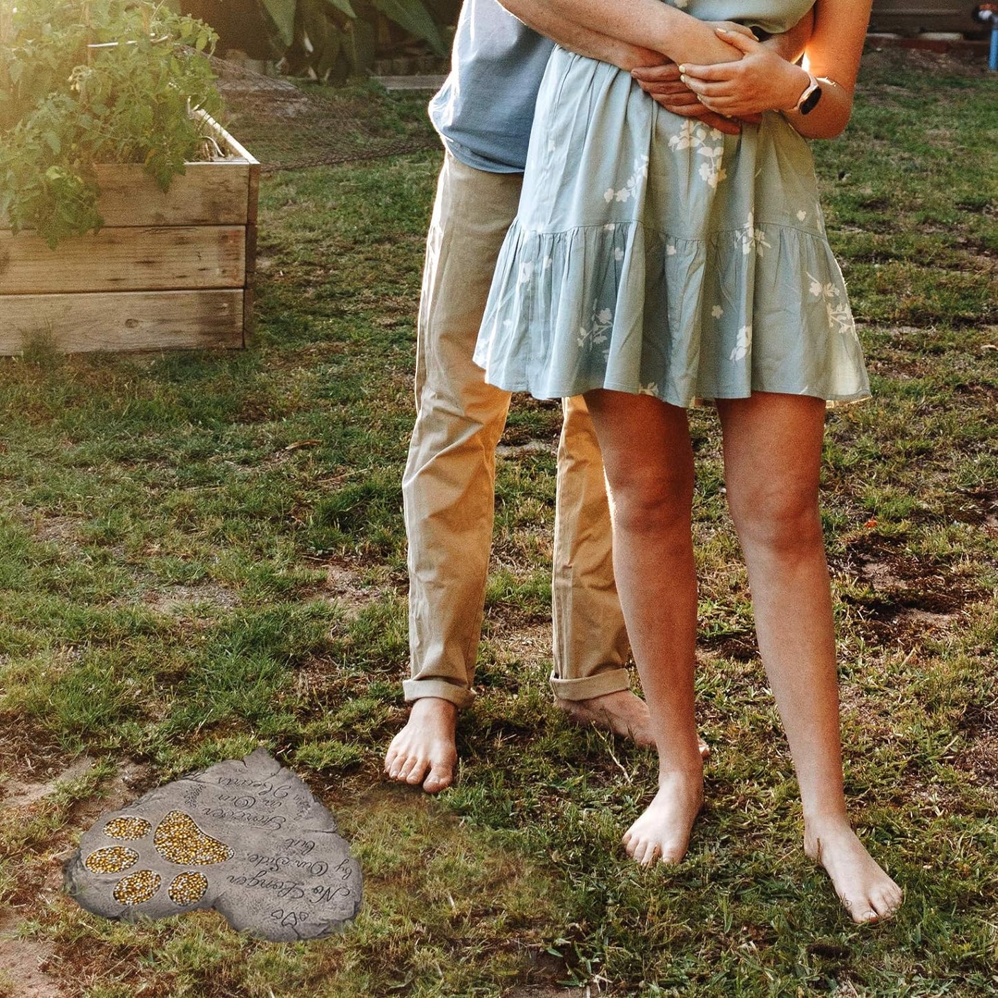 Dog Memorial Gifts for Loss of Dog Sympathy Gift - Rainbow Bridge Dog Memorial Stone for Remembrance Dog Passing Away Sympathy Gifts - Thoughtful Pet Loss Gifts - Gray