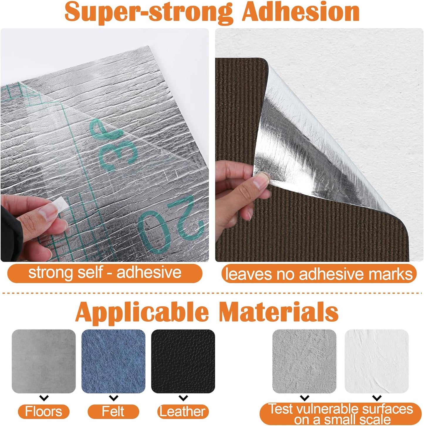 Cat Scratch Furniture Protector - 158" x 17" Trimmable Self-Adhesive Cats Claws Scratch Pads, DIY Cat Climbing Couch Protector for Scratch Post Cat Tree Replacement Indoor (Brown)