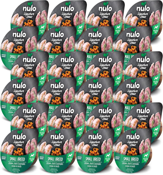 Nulo Small Breed Dog Signature Stew Chicken, Duck, & Pumpkin in Broth, 24 x 2.8 oz Cup