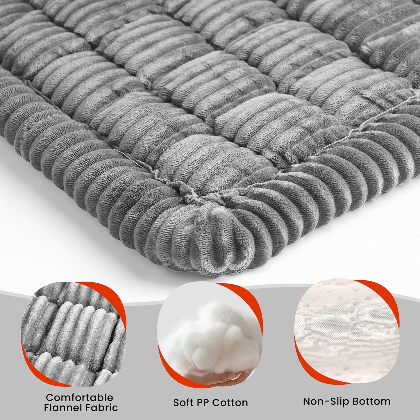 Backseat Dog Bed Mat for Car, Non-Slip Dog Bed for Car Back Seat, Soft & Cozy Dogs Blanket, Washable Travel Pet Mat Seat Protector for Cars, SUVs, Trucks