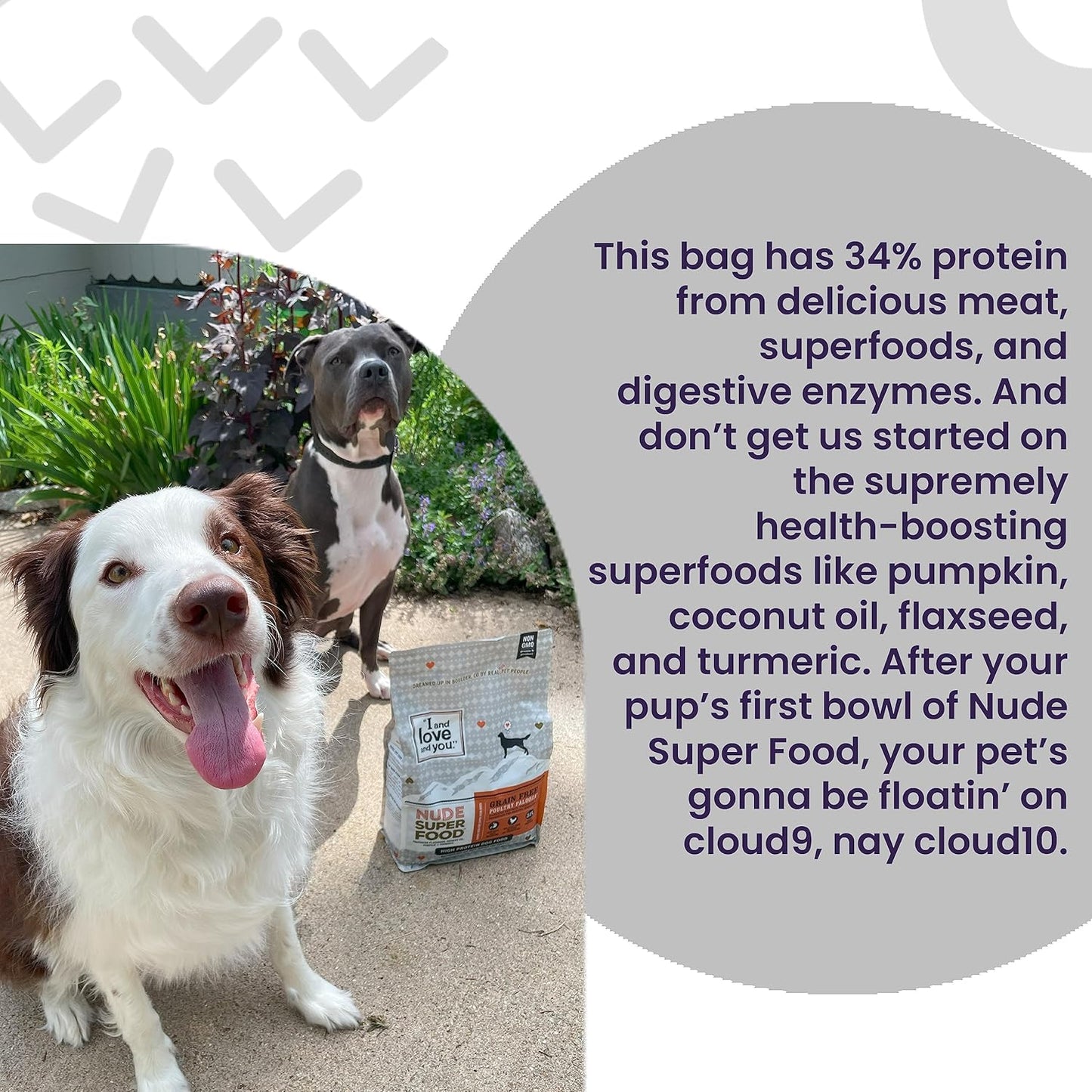 I AND LOVE AND YOU Nude Super Food Dry Dog Food - Salmon + Whitefish - Prebiotic + Probiotic, Grain Free, Real Meat, No Fillers, 23lb Bag