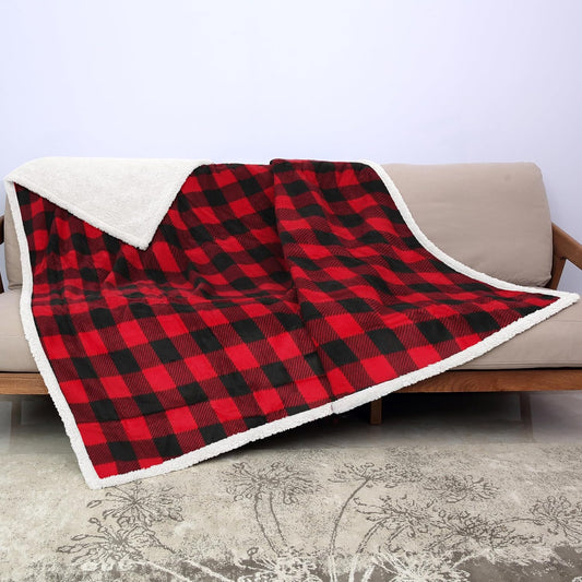 Kritter Planet Waterproof Pet Blanket for Bed, Reversible Sherpa Fleece Protector Couch Cover for Pets, Liquid Proof Furniture Protector for Medium Large Dogs