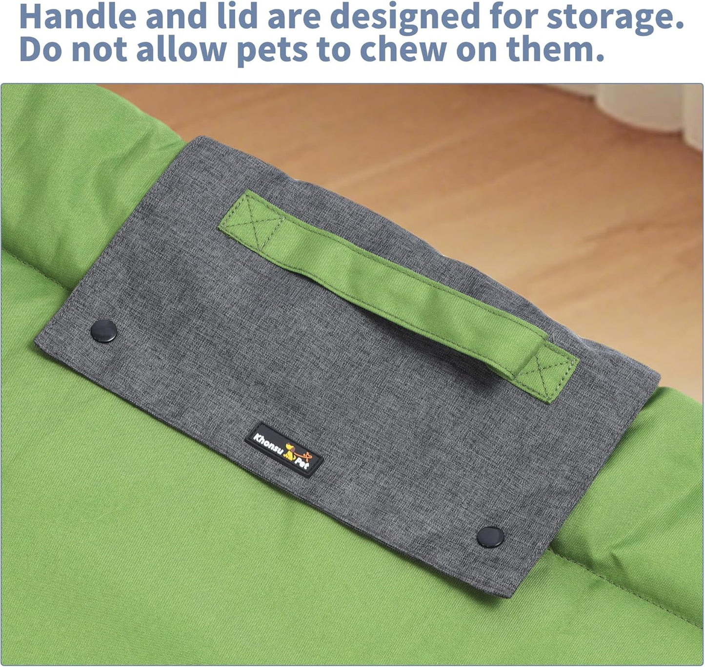 KHONSU PET Dog Travel Mat for Camping Portable Waterproof Lightweight & Outdoor Easy Clean Pad Foldable into Compact Carry Bag (Large Sized up to 65 lbs)