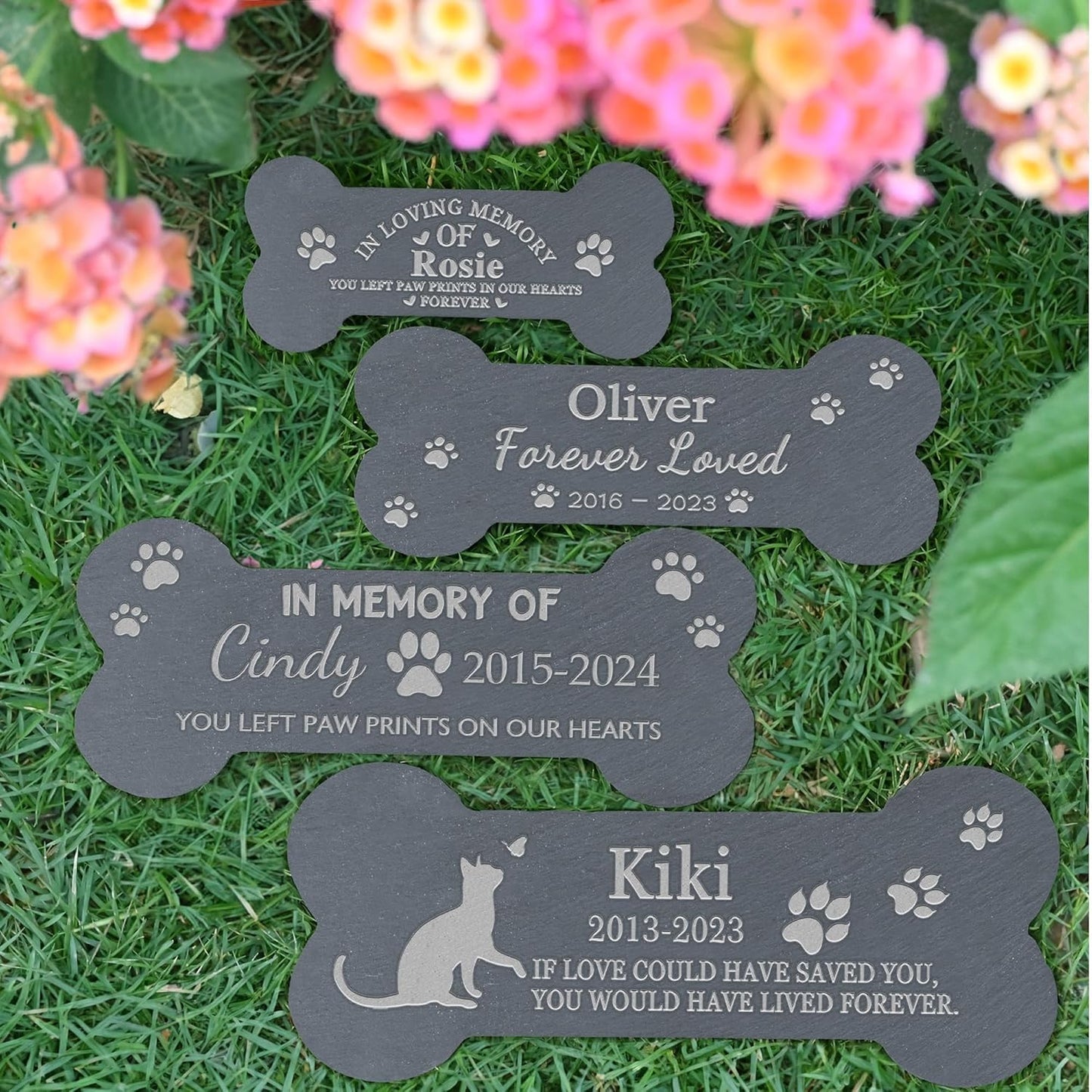 Pet Memorial Gift, Pet Memorial Stone, Cat Memorial Gifts for Loss of Cat, Pet Loss Sympathy Gift, Pet Remembrance Gifts, in Memory of Cat - Bone