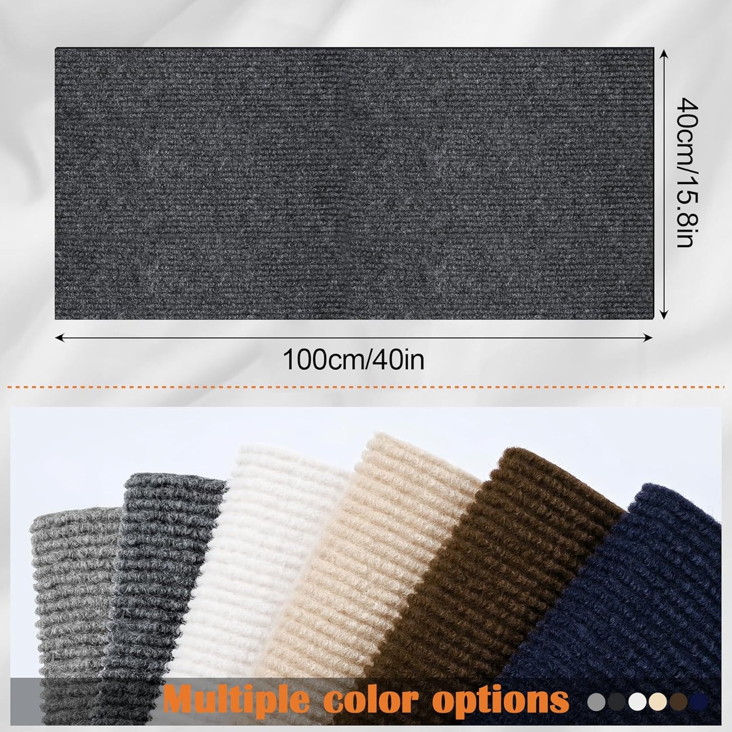 Cat Scratch Furniture Protector - 40" x 15.8" Trimmable Self-Adhesive Cats Claws Scratch Pads, Furniture Protection from Cats/Dogs Scratching for Cat Scratch Post Cat Tree Replacement (Dark Gray)