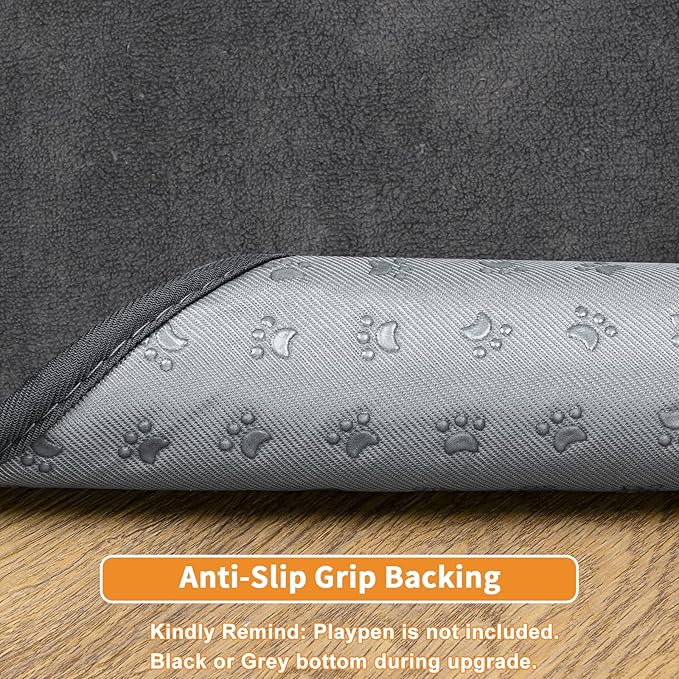 Washable Pee Pads for Dogs, 24x36 4 Pack Reusable Whelping Pads, Absorb Dog Mats Non-Slip Puppy Training Pads for Whelping, Potty, Training, Playpen, Crate