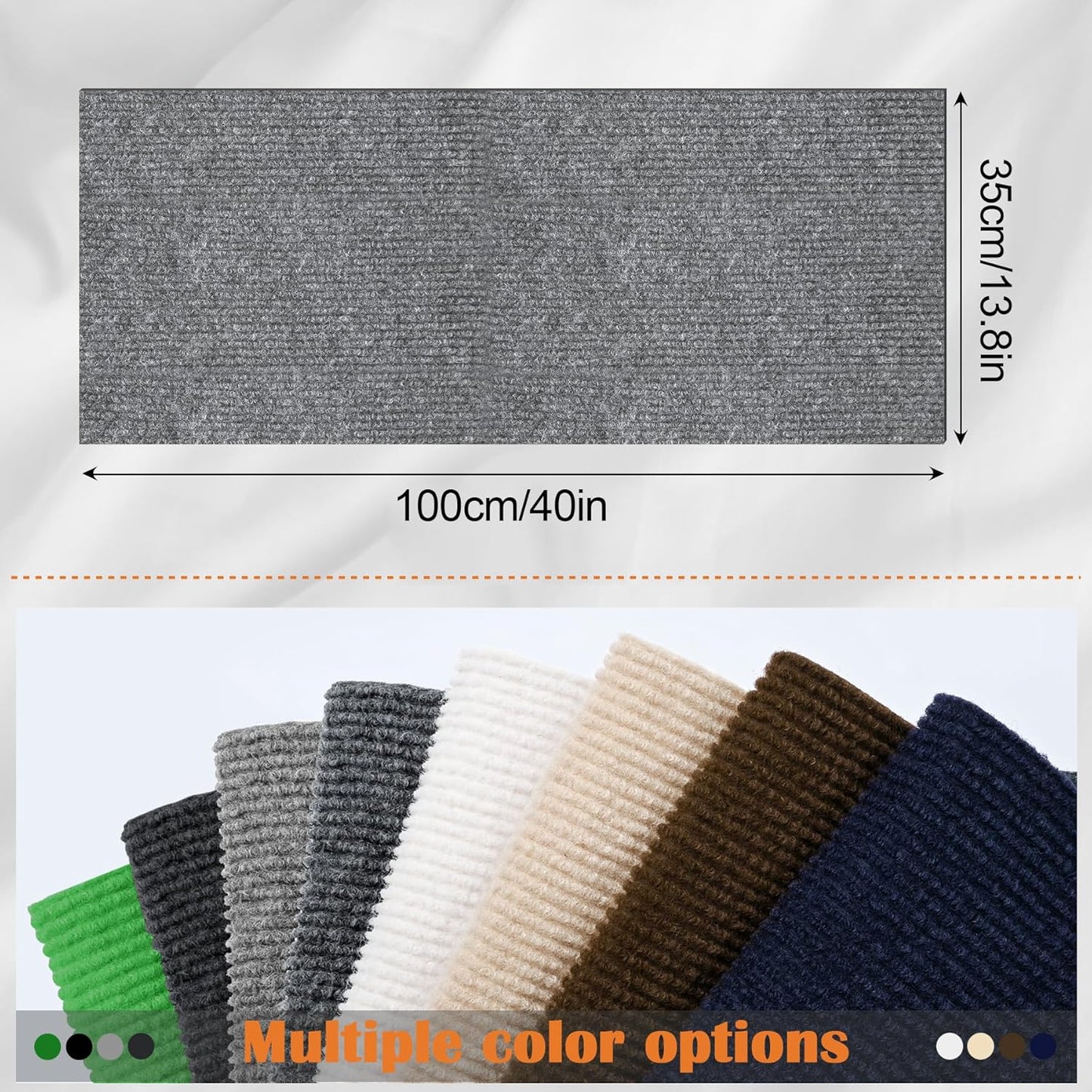 Cat Scratch Furniture Protector - 100" x 13.8" Trimmable Self-Adhesive Cats Claws Scratch Pads, DIY Cat Climbing Couch Protector for Scratch Post Cat Tree Replacement Indoor (Light Gray)