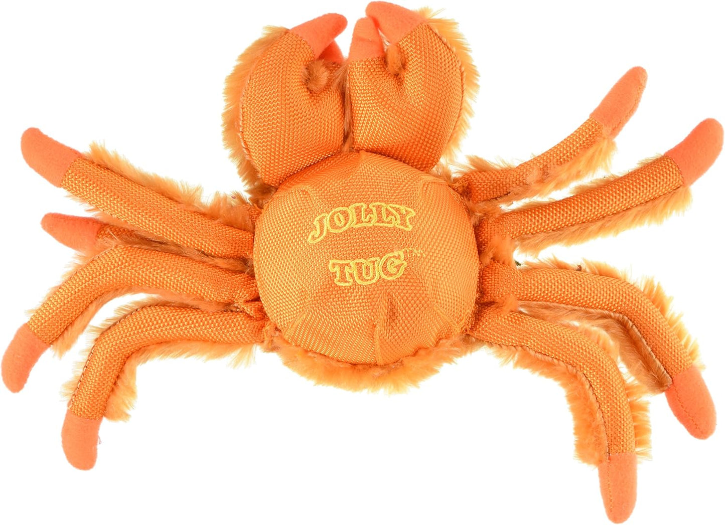Jolly Pets Jolly Tug-a-Mal Crab Tug/Squeak Toy, Medium, Crab (JTA63)