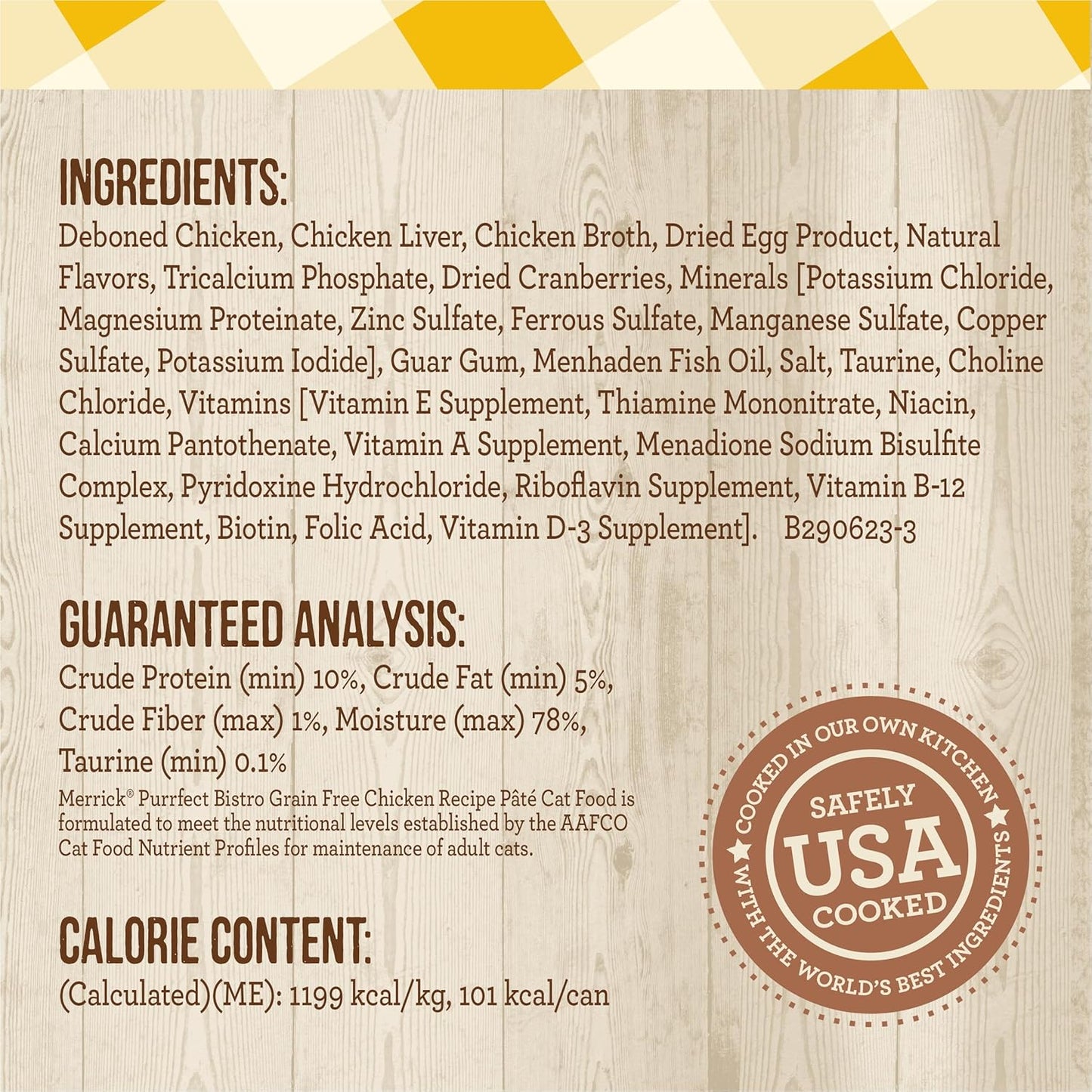 Merrick Purrfect Bistro Grain Free Premium Soft Canned Pate Adult Wet Cat Food, High Protein Chicken Recipe - (Pack of 24) 3 oz. Cans