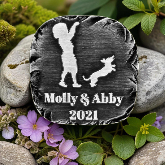 Pet Memorial Stone Cat Dog Pet Memorial Personalized Pet Grave Markers Customized Pet Grave Markers with Pet Name are a Sympathy Gift for The Loss of a Pet (Acrylic)