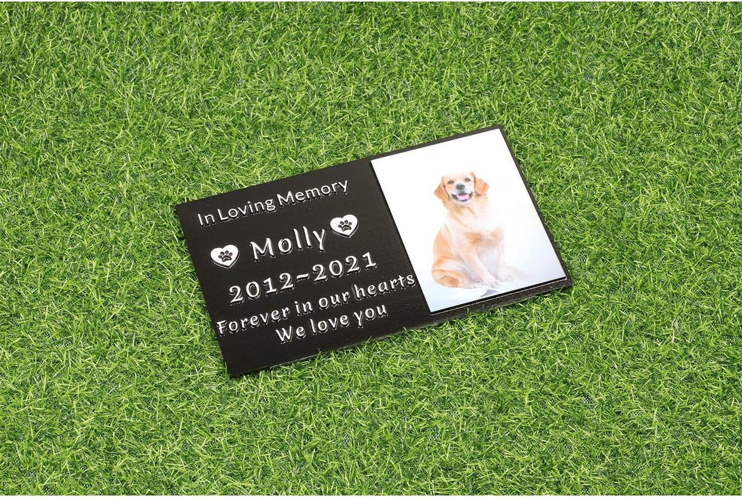 Pet Memorial Stone Cat Dog Pet Memorial Personalized Pet Grave Markers Customized Pet Grave Markers with Pet Name are a Sympathy Gift for The Loss of a Pet (Acrylic)