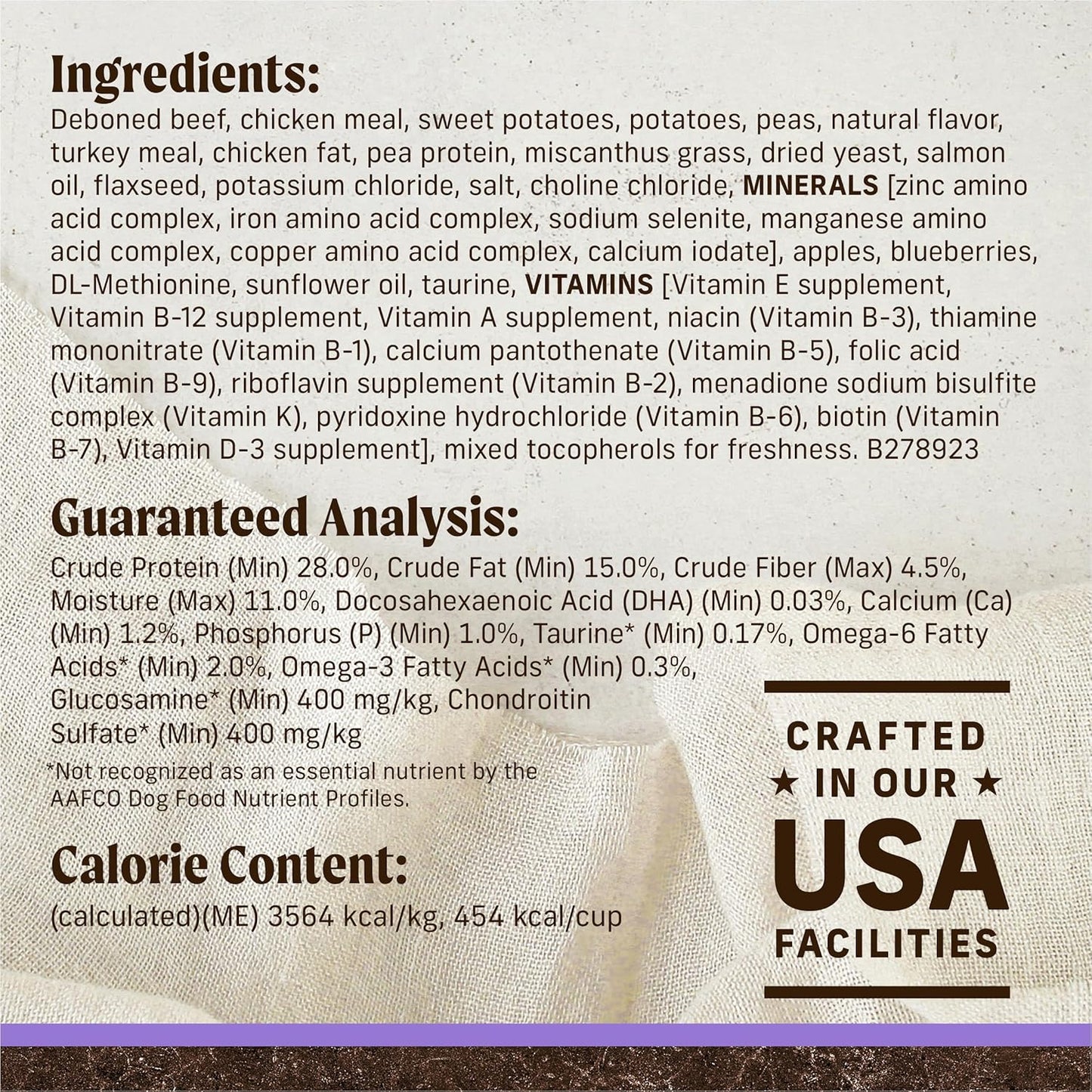 Merrick Premium Grain Free Dry Puppy Food, Wholesome and Natural Kibble with Real Texas Beef and Sweet Potato - 22.0 lb. Bag