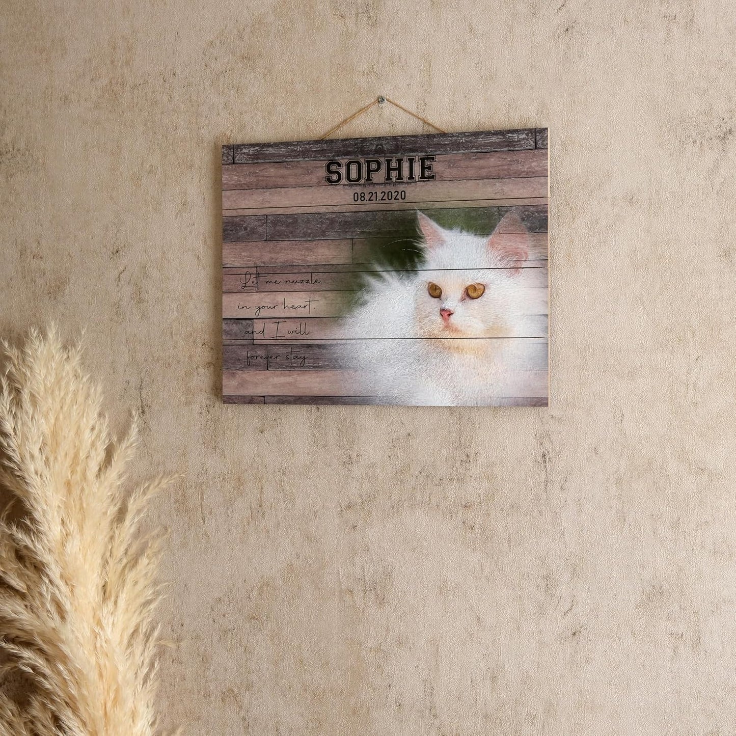 Custom Pet Memorial Night Light Gift Personalized Cat Acrylic Plaque Photo Frame Sympathy Gift Condolence Gifts with Picture Name (Cat Memorial)